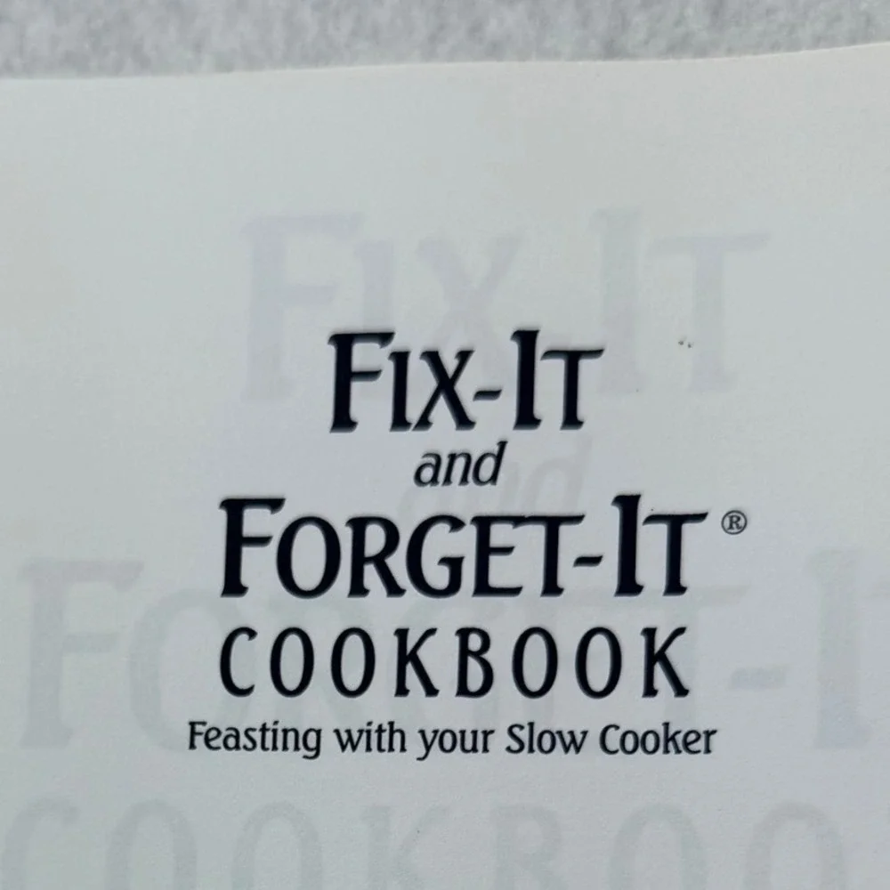 Fix-It and Forget-It Cookbook Slow Cooker Recipes Ranck Good Spiral Bound 2001
